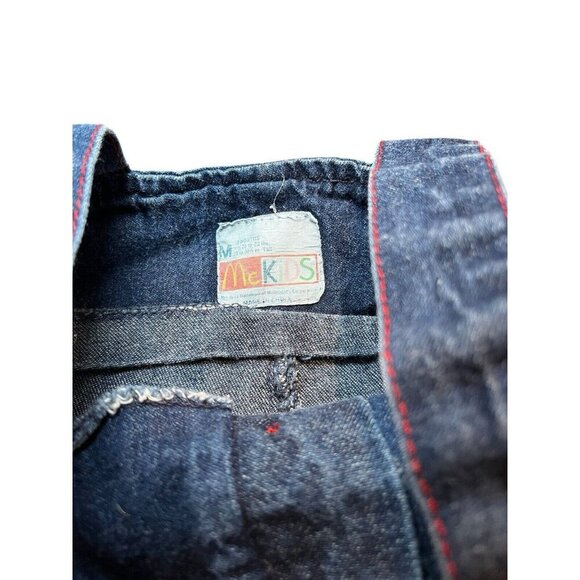 Vintage Rare McKids 18 Month Baby Toddler Blue Denim Overalls SEARS Exclusive - Picture 6 of 8